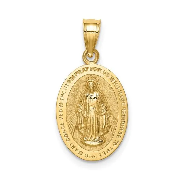 14K Yellow Gold Miraculous Medal