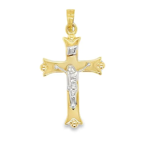 Estate Two Tone Gold Crucifix