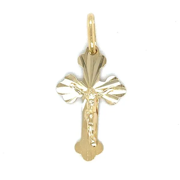 Estate Gold Textured Crucifix