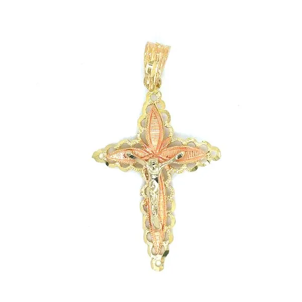 Estate Tri Tone Crucifix