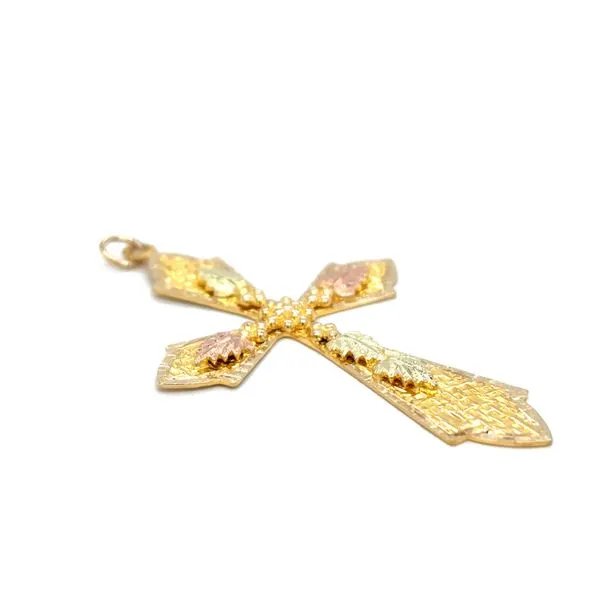 Estate Yellow Gold Black Hills Gold Cross Image 2 Georgetown Jewelers Wood Dale, IL