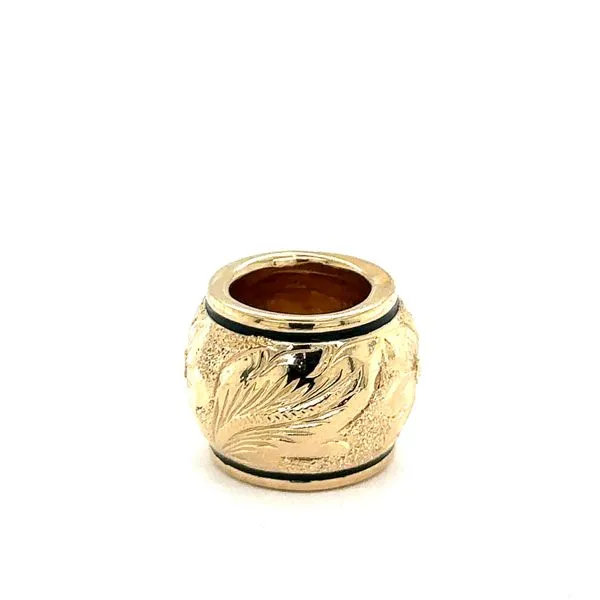 Estate Gold Barrel Pendant