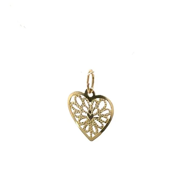Estate Gold Filigree Heart Pendant Georgetown Jewelers Wood Dale, IL