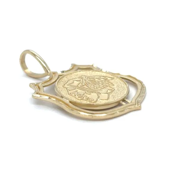 Estate 14K Yellow Gold Chicago Blackhawks Pendant