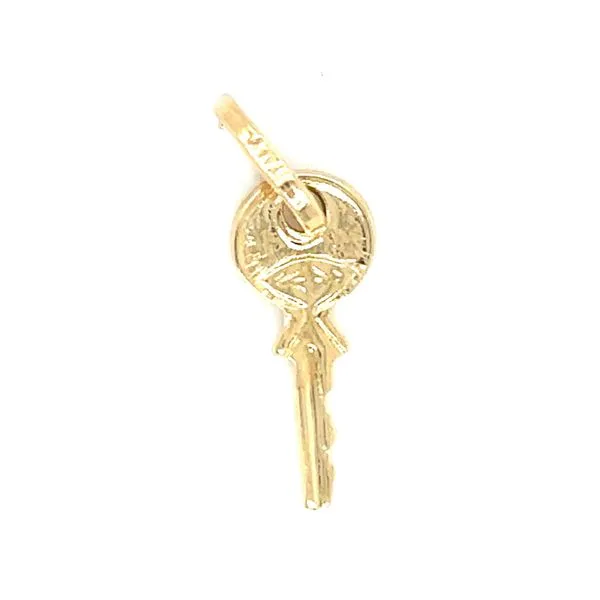 Estate 14K Yellow Gold Petite \Key to My Heart\ Charm