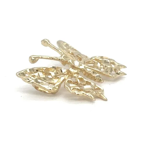 Estate 14K Yellow Gold Butterfly Slide Pendant