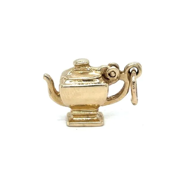 Estate 14K Yellow Gold Teapot Charm Georgetown Jewelers Wood Dale, IL