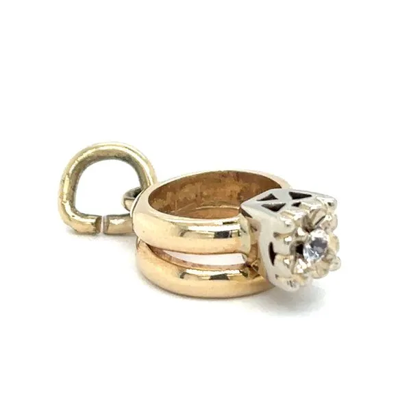 Estate 14K Yellow Gold Wedding Rings Charm Image 2 Georgetown Jewelers Wood Dale, IL