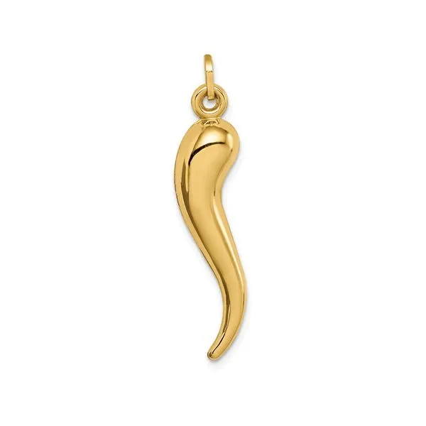 14K Yellow Gold Italian Horn Georgetown Jewelers Wood Dale, IL