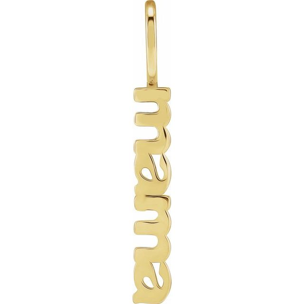 14K Yellow Gold Mama Pendant Georgetown Jewelers Wood Dale, IL