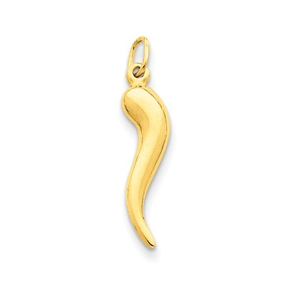 14K Yellow Gold Italian Horn Georgetown Jewelers Wood Dale, IL