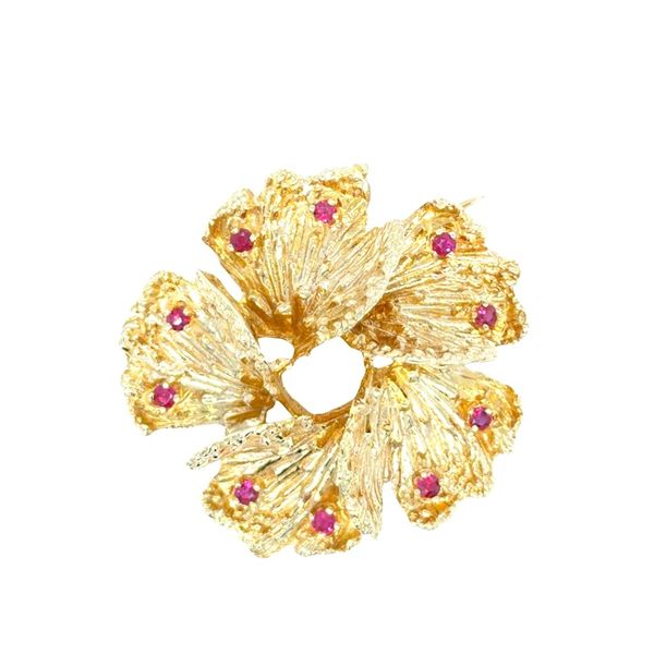 Estate Gold & Ruby Brooch Georgetown Jewelers Wood Dale, IL