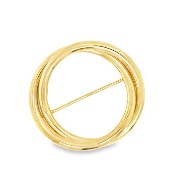 Estate Gold Double Circle Pin Georgetown Jewelers Wood Dale, IL