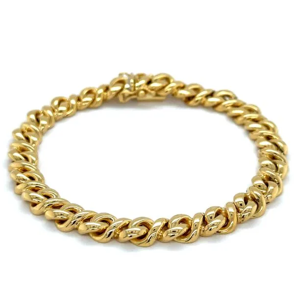 Estate Gold Curb Link Bracelet