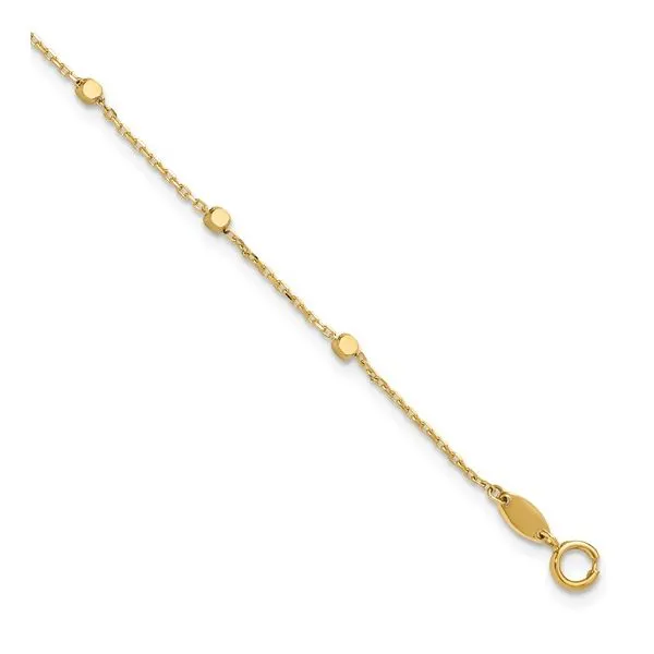 14K Yellow Gold Station Bracelet