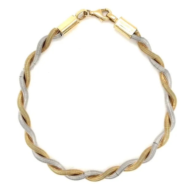 Estate Two Tone Gold Twisted Bracelet Georgetown Jewelers Wood Dale, IL
