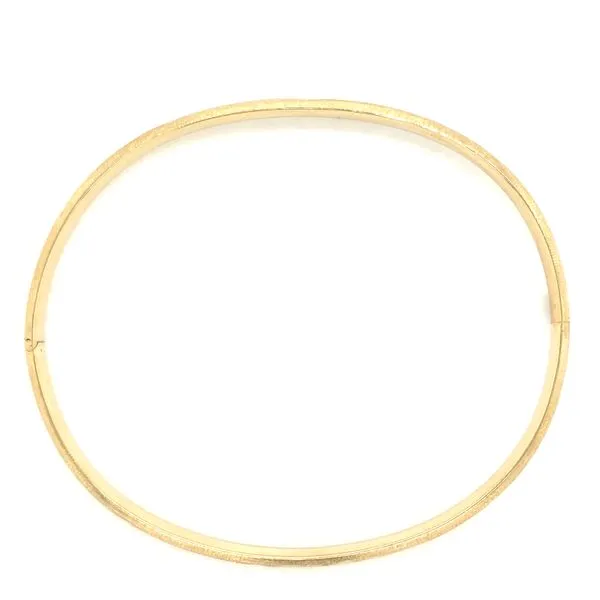 Estate 14K Yellow Gold Hinged Bracelet Image 2 Georgetown Jewelers Wood Dale, IL