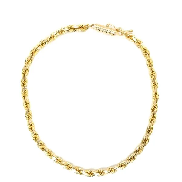 Estate 14K Yellow Gold Rope Bracelet Georgetown Jewelers Wood Dale, IL