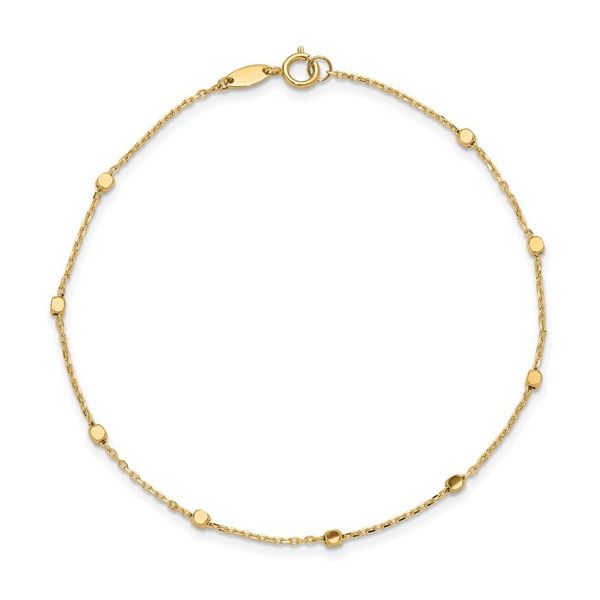 14K Yellow Gold Station Bracelet Image 2 Georgetown Jewelers Wood Dale, IL