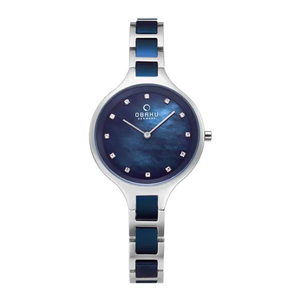 Obaky Iris- Blue Steel Watch Georgetown Jewelers Wood Dale, IL