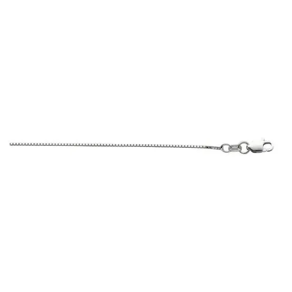 Sterling Silver 0.9mm Box Chain 18\