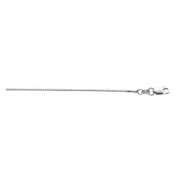 Sterling Silver 0.9mm Box Chain 18