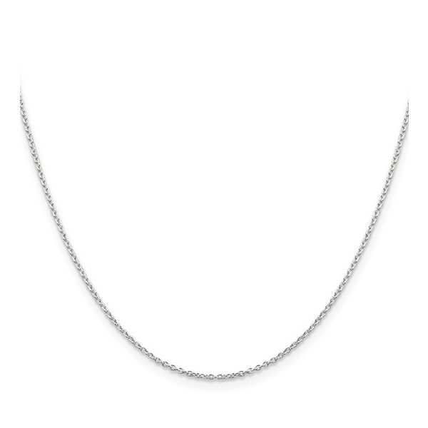 Sterling Silver 1.25mm Cable Chain 18