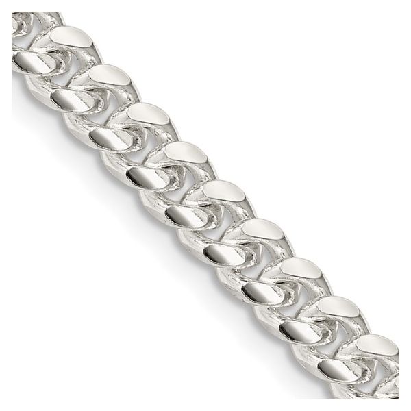Sterling Silver 5mm Diamond Cut Curb Chain 22