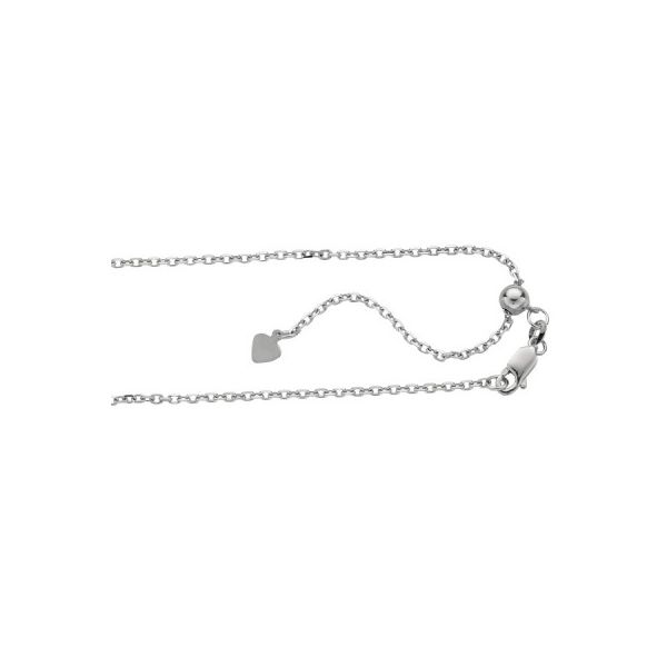 Sterling Silver 1.8mm Adjustable Cable Chain 22