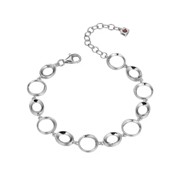 Sterling Silver Swirled Circle Bracelet Georgetown Jewelers Wood Dale, IL