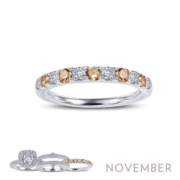 November Birthstone Stacker Band - Yellow Topaz Georgetown Jewelers Wood Dale, IL