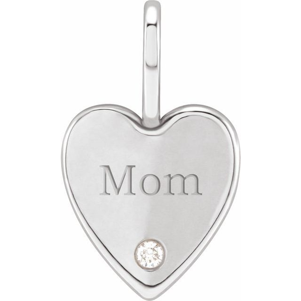 Sterling Silver Diamond 