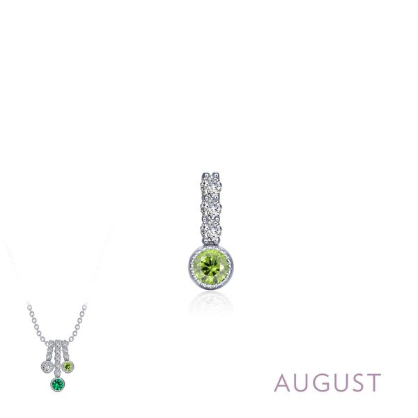 August Birthstone Pendant - Simulated Peridot Georgetown Jewelers Wood Dale, IL