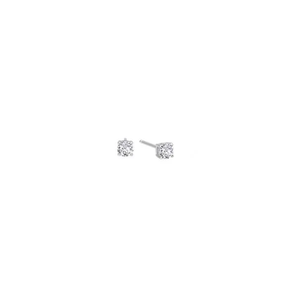 Sterling Silver Simulated Diamond Stud Earrings 0.50cttw Georgetown Jewelers Wood Dale, IL