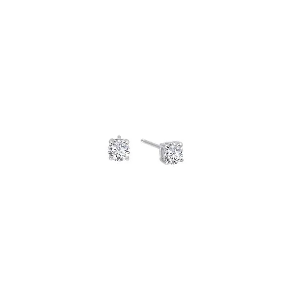 Sterling Silver Simulated Diamond Stud Earrings 1.00cttw Georgetown Jewelers Wood Dale, IL