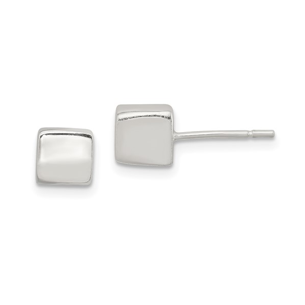 Sterling Silver Cube Earrings Georgetown Jewelers Wood Dale, IL