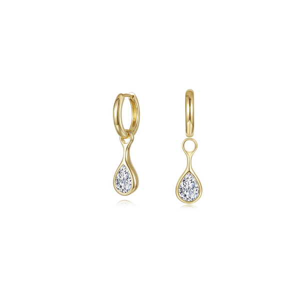 Sterling Silver Yellow Gold Plated Earrings Georgetown Jewelers Wood Dale, IL