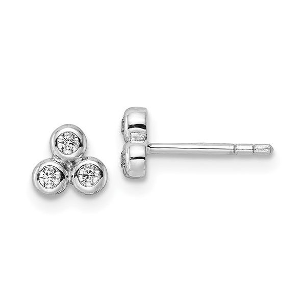 Sterling Silver CZ Earrings Georgetown Jewelers Wood Dale, IL