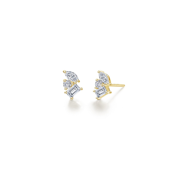 Sterling Silver Yellow Gold Plated Earrings Georgetown Jewelers Wood Dale, IL