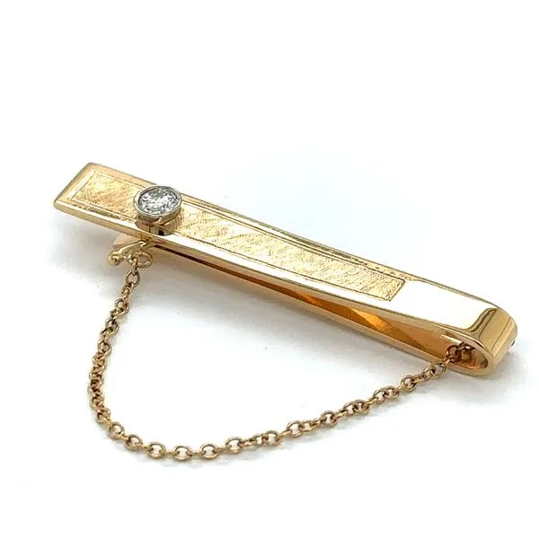 Estate Diamond Tie Bar Image 3 Georgetown Jewelers Wood Dale, IL