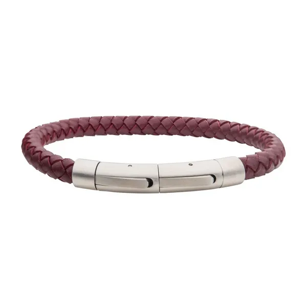 Burgundy Leather Bracelet Georgetown Jewelers Wood Dale, IL