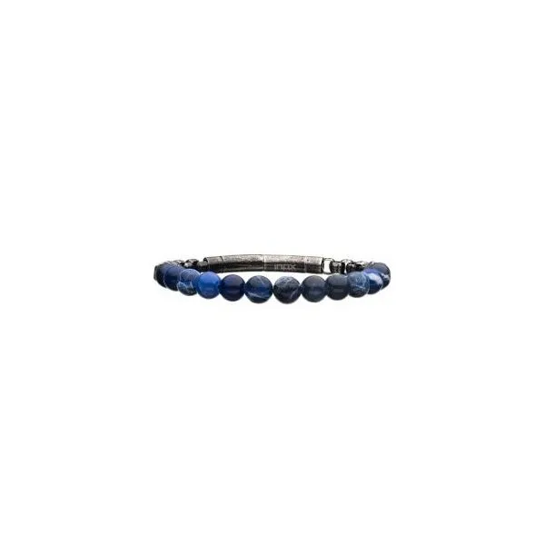 Blue Sodalite Beaded Bracelet