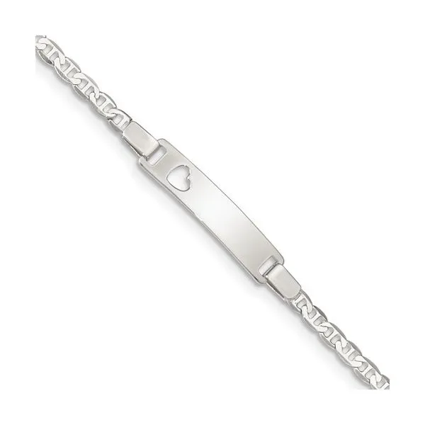 Engravable Baby/Childrens ID Bracelet With Heart