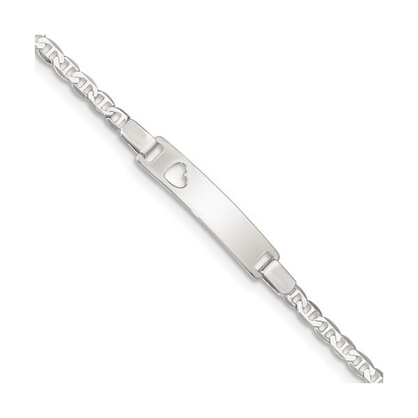 Engravable Baby/Children's ID Bracelet With Heart Georgetown Jewelers Wood Dale, IL