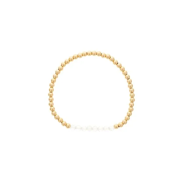 April / White Topaz Birthstone Stacker Bracelet Georgetown Jewelers Wood Dale, IL