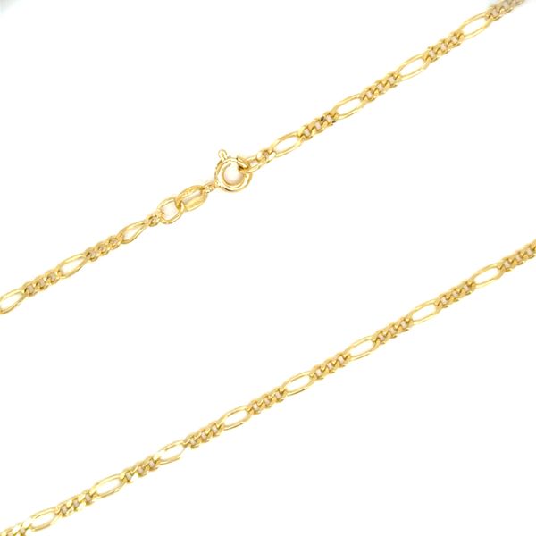 Estate 18K Yellow Gold Figaro Chain Georgetown Jewelers Wood Dale, IL
