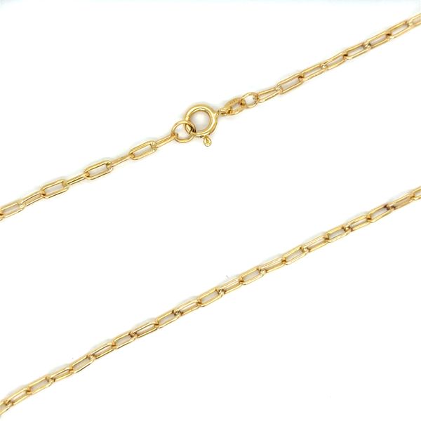 Estate 18K Yellow Gold Paperclip Chain Georgetown Jewelers Wood Dale, IL