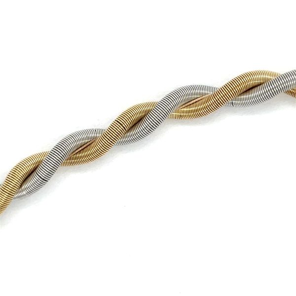 Estate Two Tone Gold Twisted Bracelet Image 2 Georgetown Jewelers Wood Dale, IL