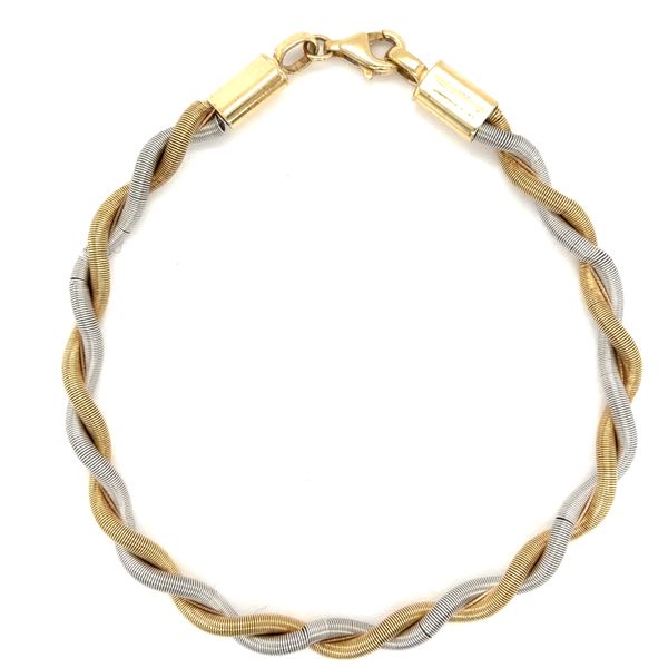 Estate Two Tone Gold Twisted Bracelet Georgetown Jewelers Wood Dale, IL