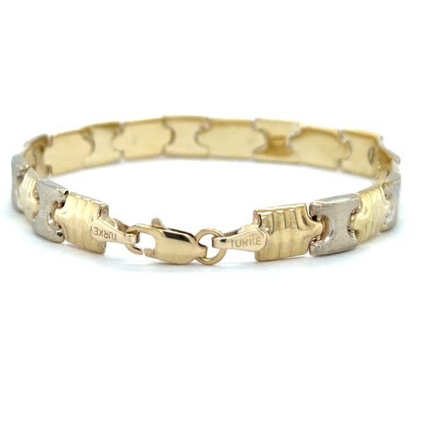 Estate 10K Two-Tone Gold Bracelet Image 2 Georgetown Jewelers Wood Dale, IL